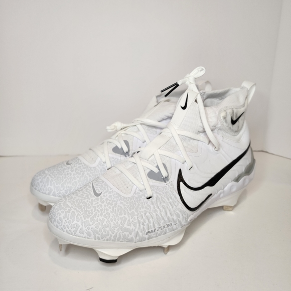 Nike Alpha Huarache NXT DJ6517-100 White Metal Baseball Cleat Men Size Various - Picture 2 of 8